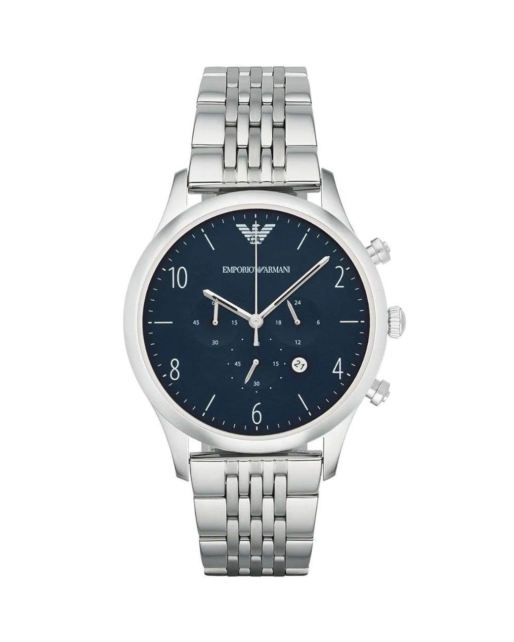 Emporio Armani Metallic Ar1942 Dial Chronograph Watch for men