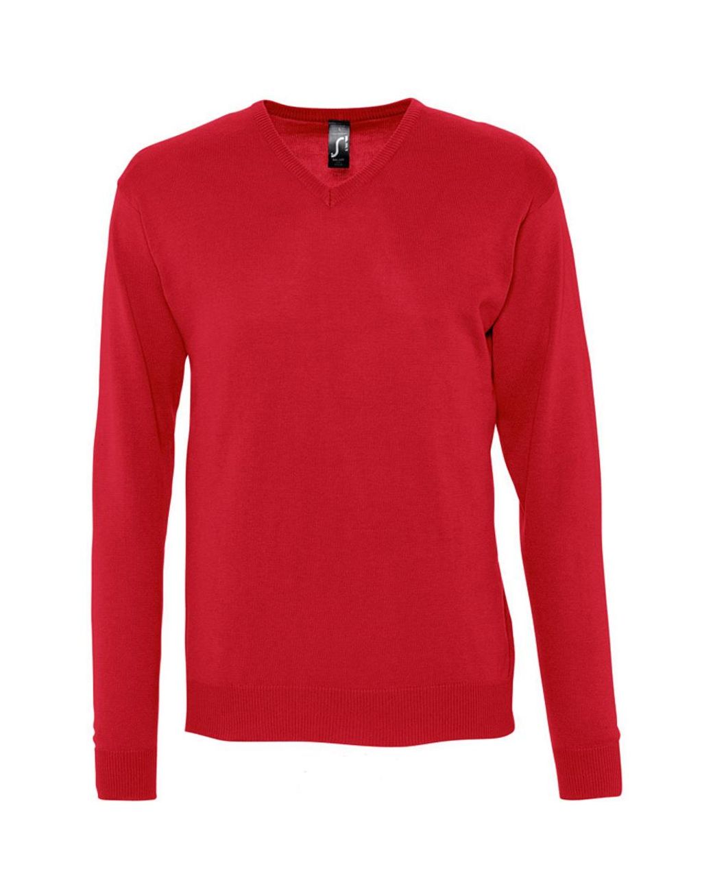 Sol's Red Galaxy V Neck Sweater for men