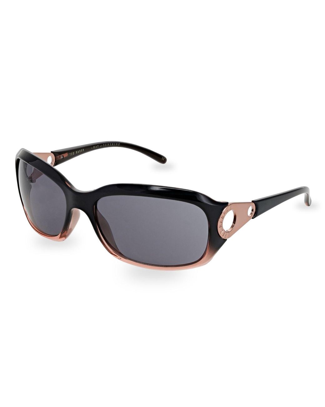 Ted Baker Black Sunglasses Tb1186 022 60 Metal Composite