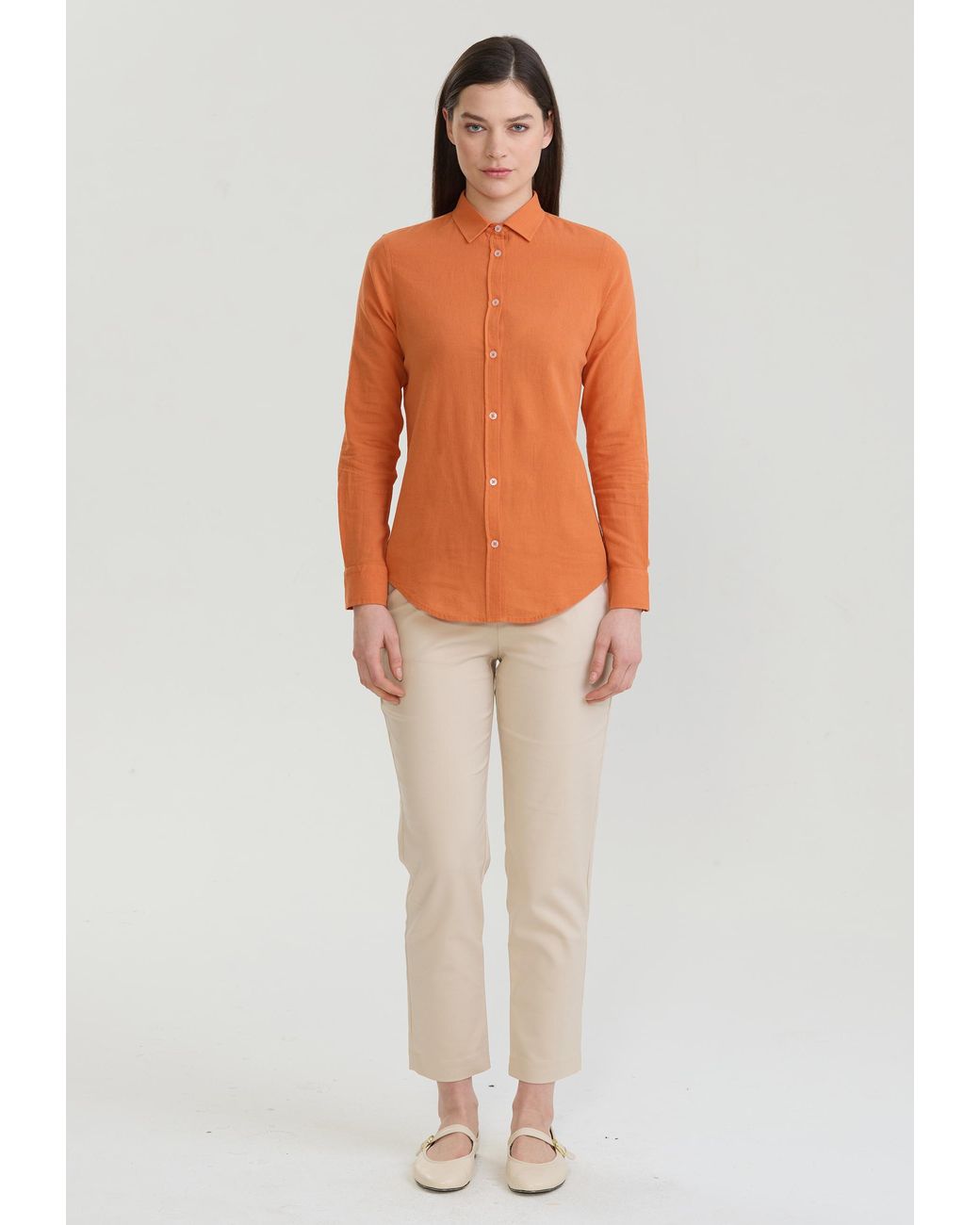 Felix Hardy Orange Hemd Basic Hemd
