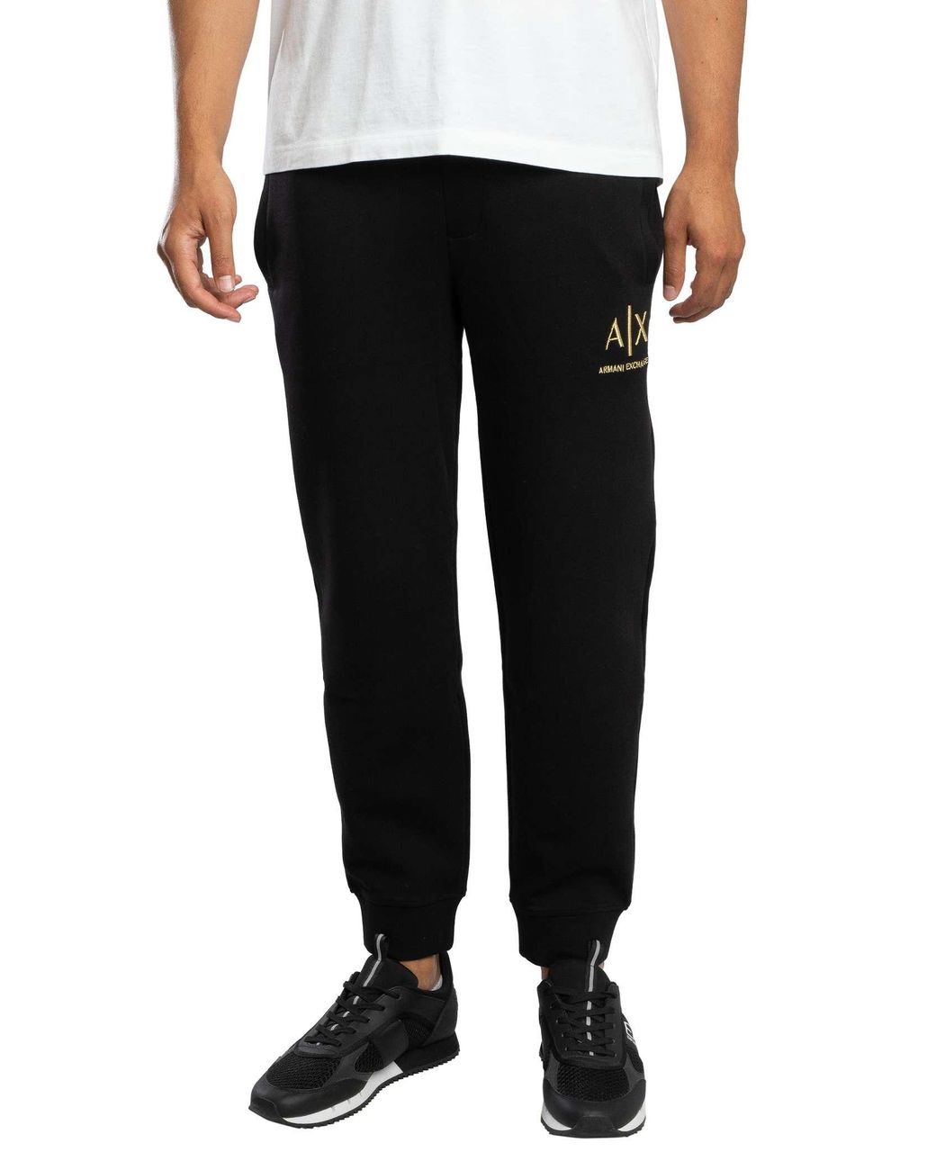 ARMANI EXCHANGE Logo Joggers in het Black voor heren