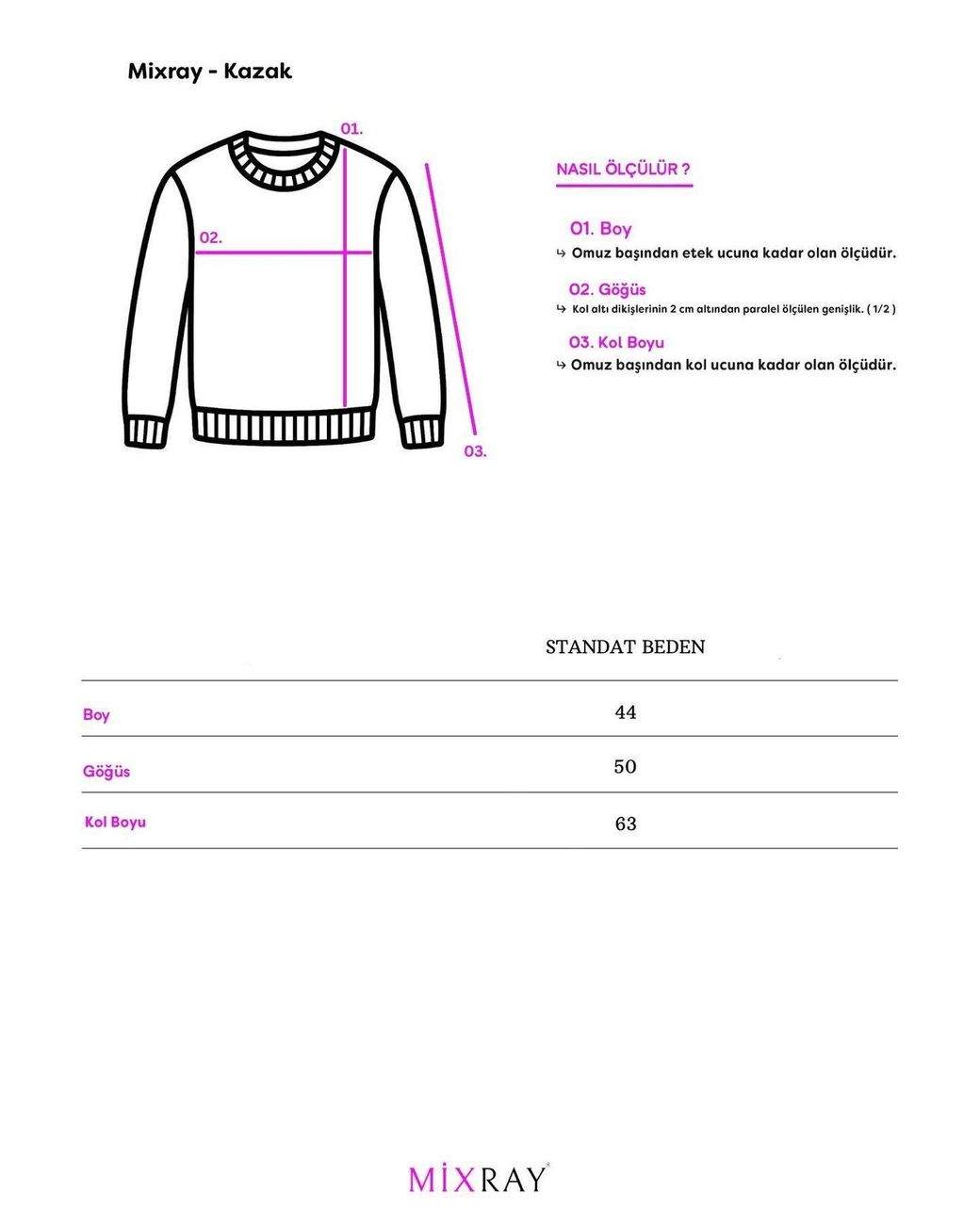 MixRay Natural Textured Knit Relaxed Crop Sweater With Crew Neck