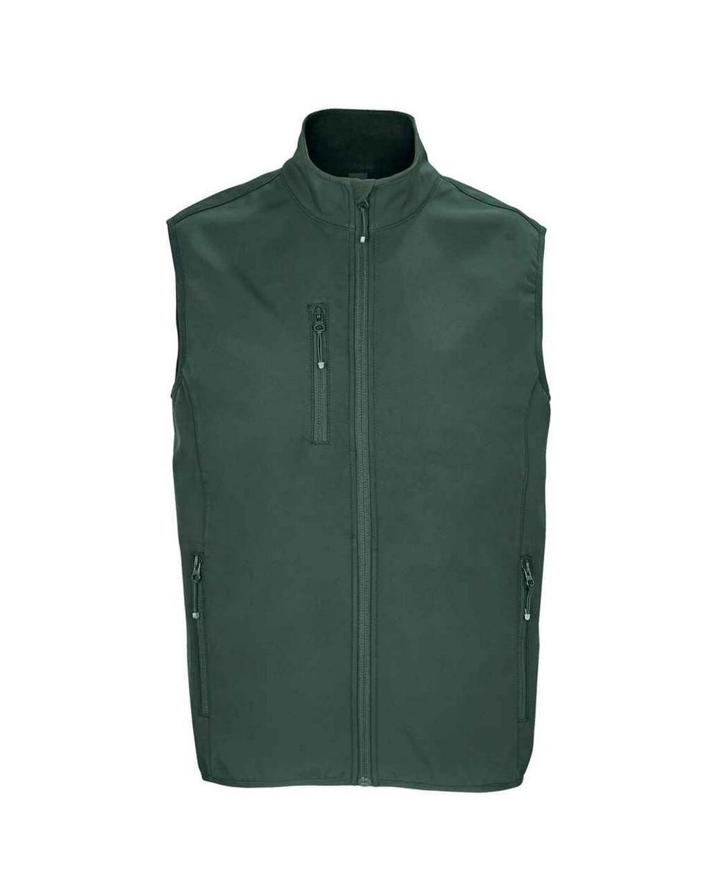 Sol's Green Falcon Softshell Recycled Body Warmer (Forest) for men