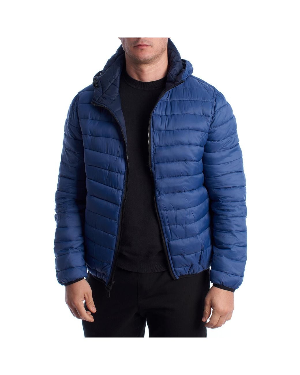 U.S. POLO ASSN. Blue Reversible Padded Jacket With Hood 66496 for men
