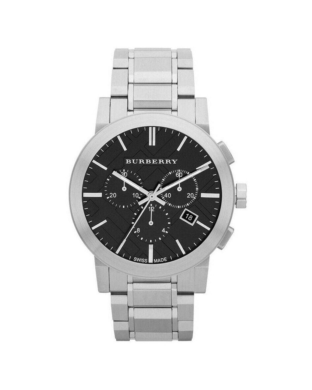 Burberry Metallic Bu9351 Chronograph Dial Stainless Steel Watch for men