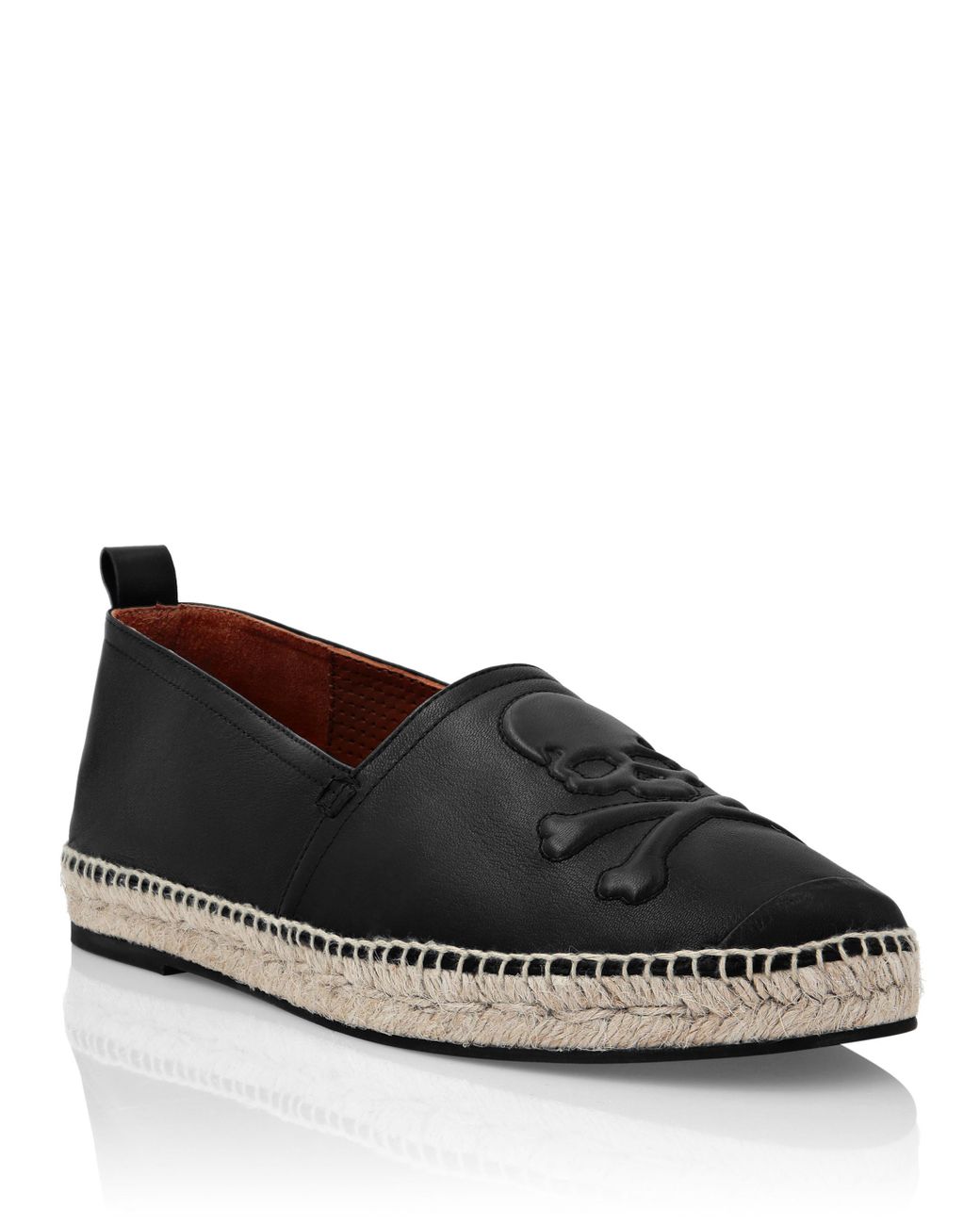 Philipp Plein Espadrillaschedel in het Black voor heren