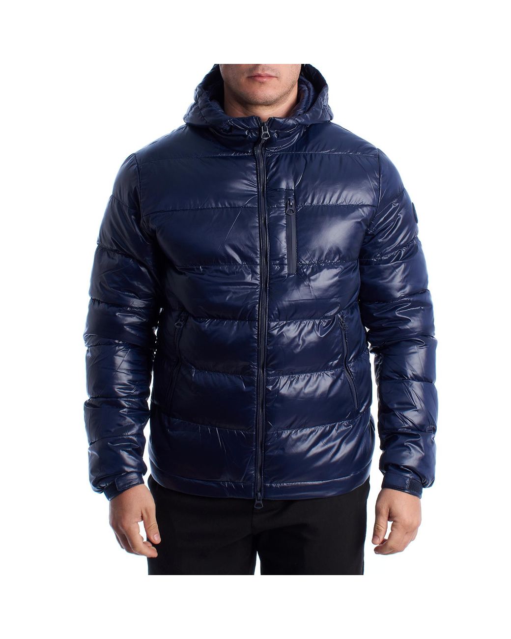 U.S. POLO ASSN. Blue Padded Jacket With Hood 66512 for men