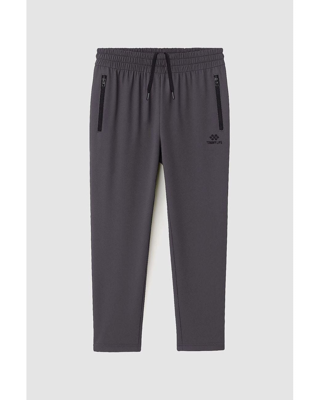TOMMY LIFE White Straight-Leg Sweatpants for men