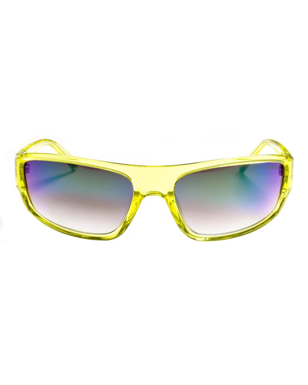 Guess Yellow Acetate Sunglasses With Rectangular Shape Gu00080