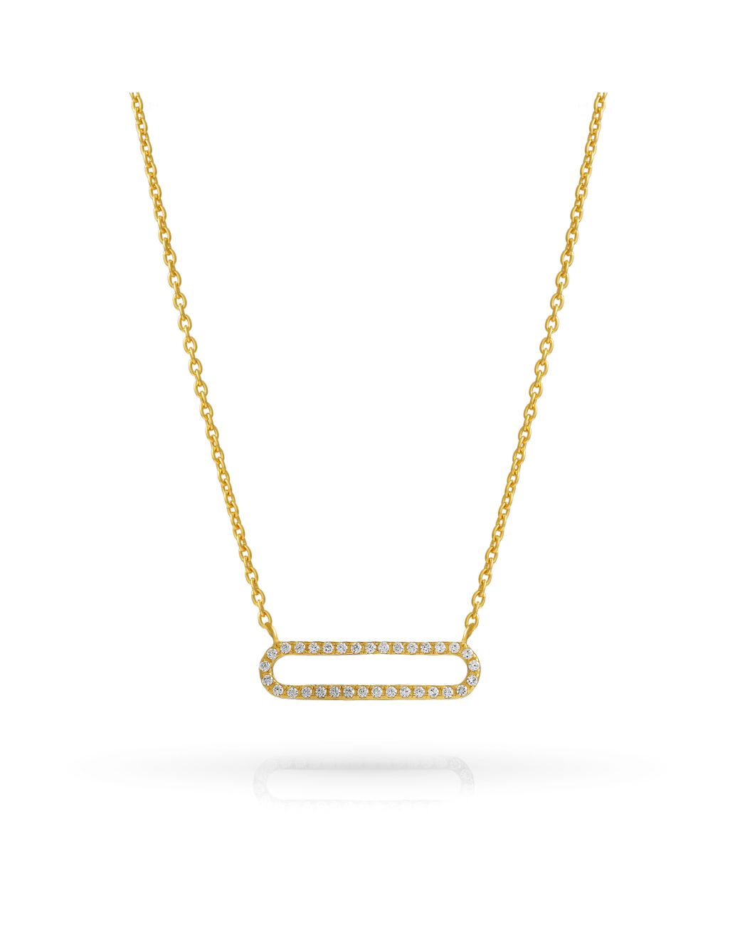 Orphelia Metallic 'Charm' 925 Sterling Necklace