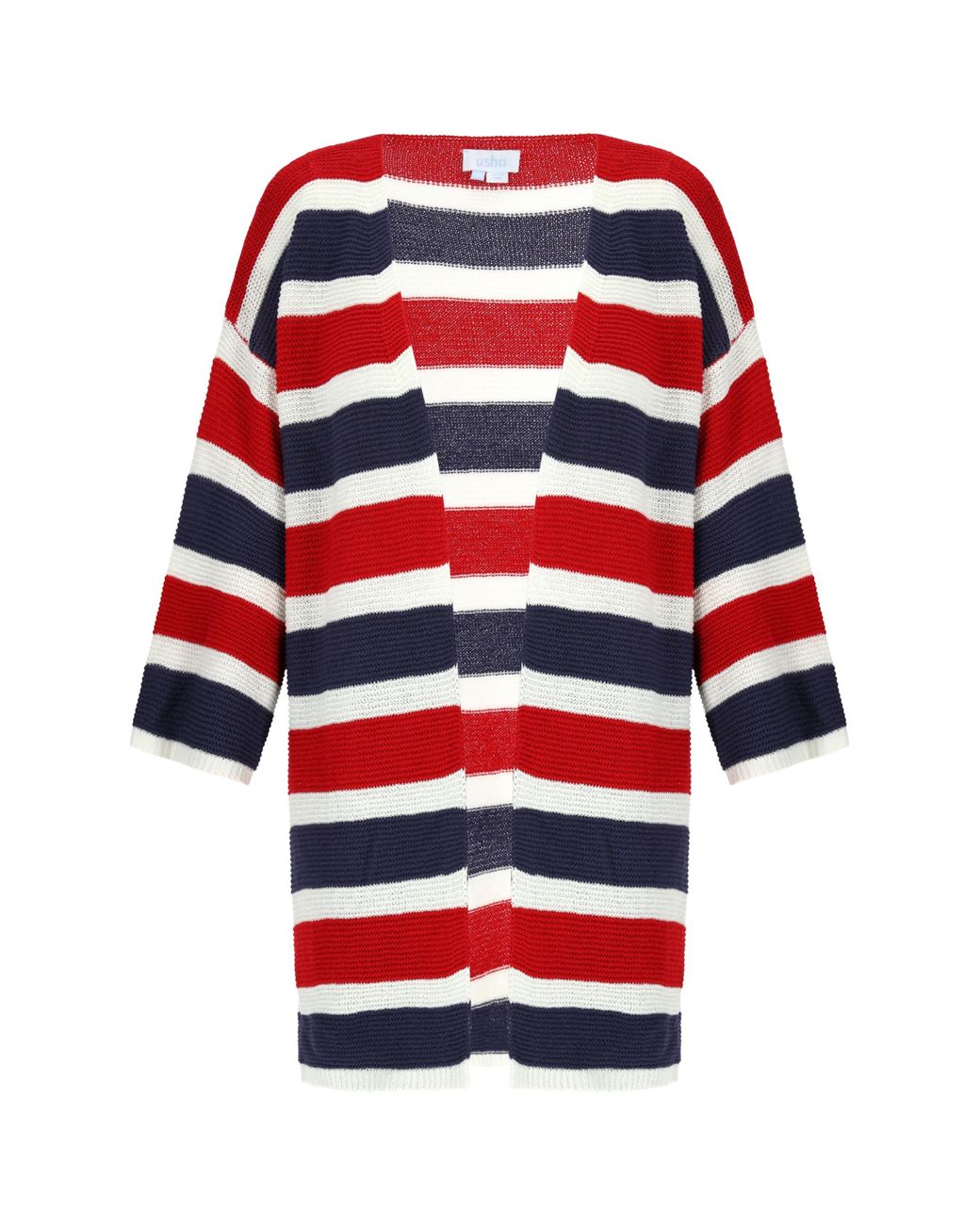 Usha Vest Rood Wit Blauw in het Red