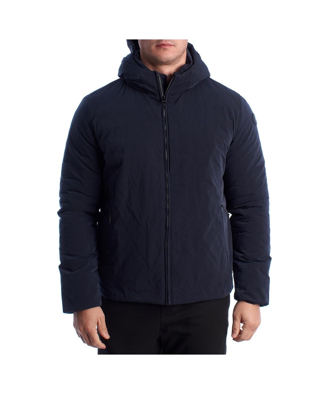 U.S. POLO ASSN. Blue Winter Padded Jacket With Hood Us40127003 for men