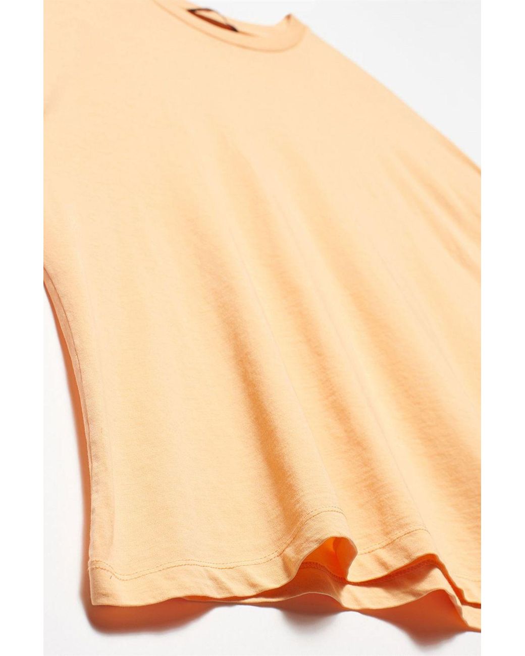 Dilvin White Cotton Crew Neck T-Shirt