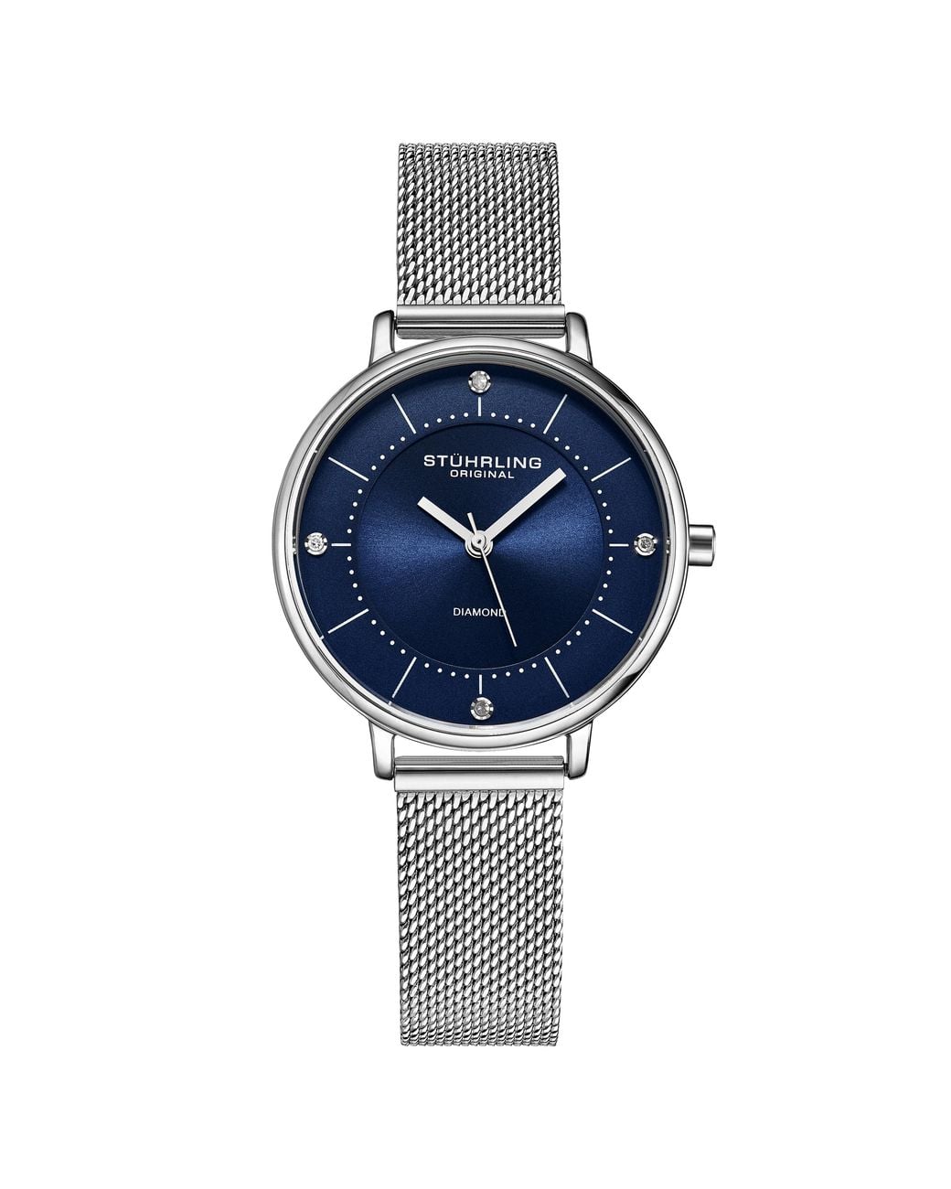 Stuhrling Blue And Almasi Quartz 34Mm