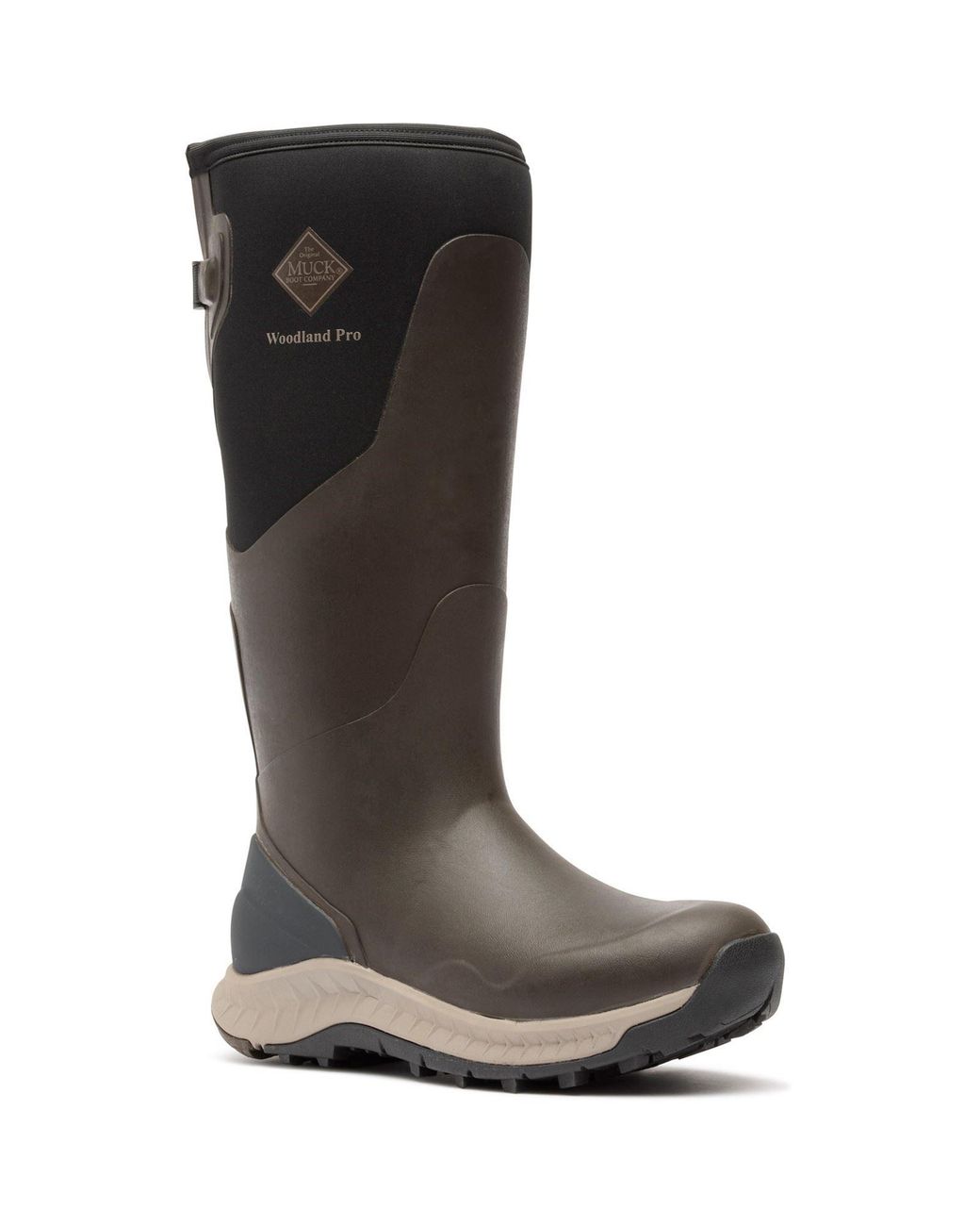 Muck Boot Brown Woodland Pro Rubber Coffee Wellington for men