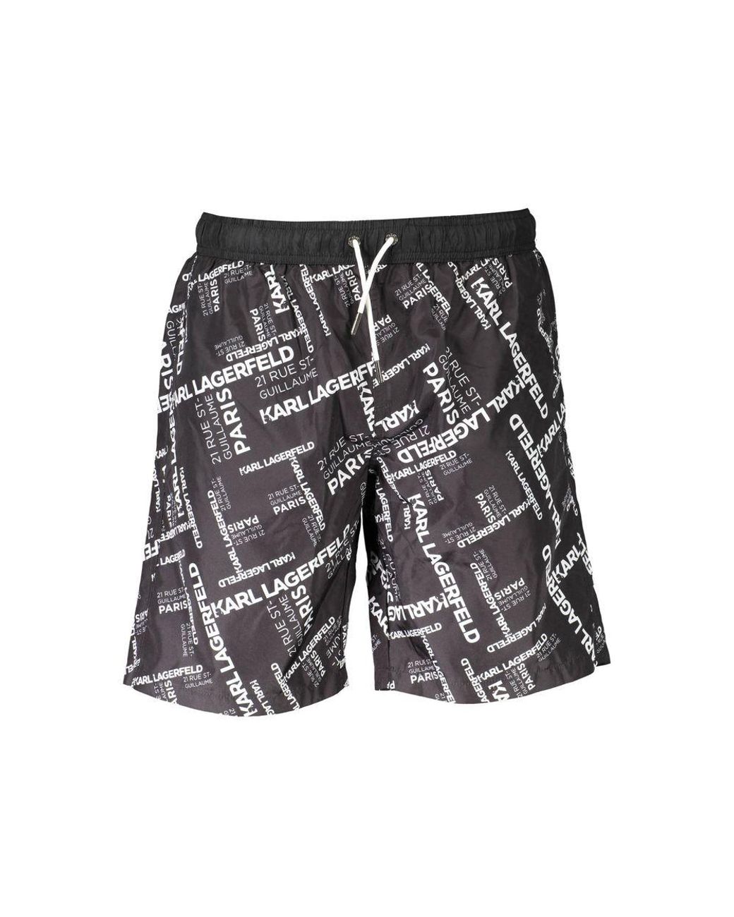 Karl Lagerfeld Nero Polyester Badkleding Boxer in het Gray voor heren
