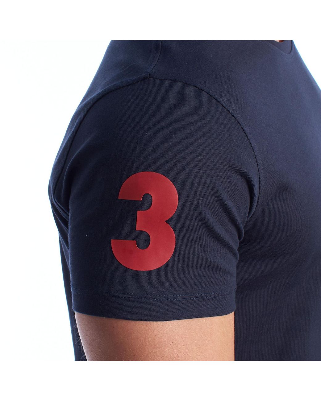 U.S. POLO ASSN. Blue Cotton Short Sleeve T-Shirt Us42154027 for men