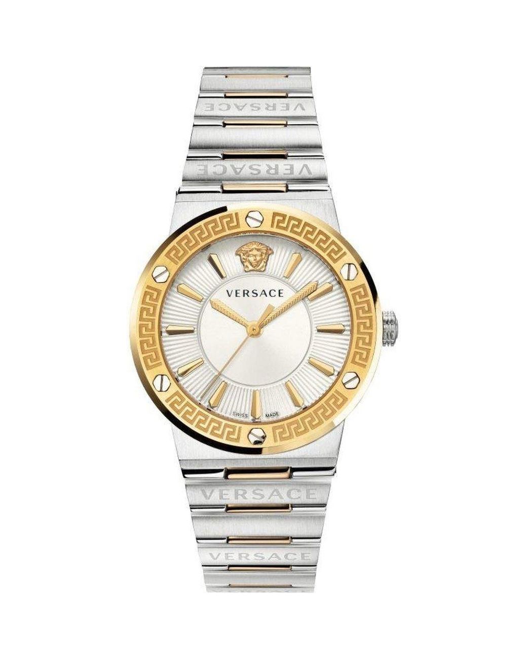 Versace Metallic Greca Logo 38 Mm Uhr