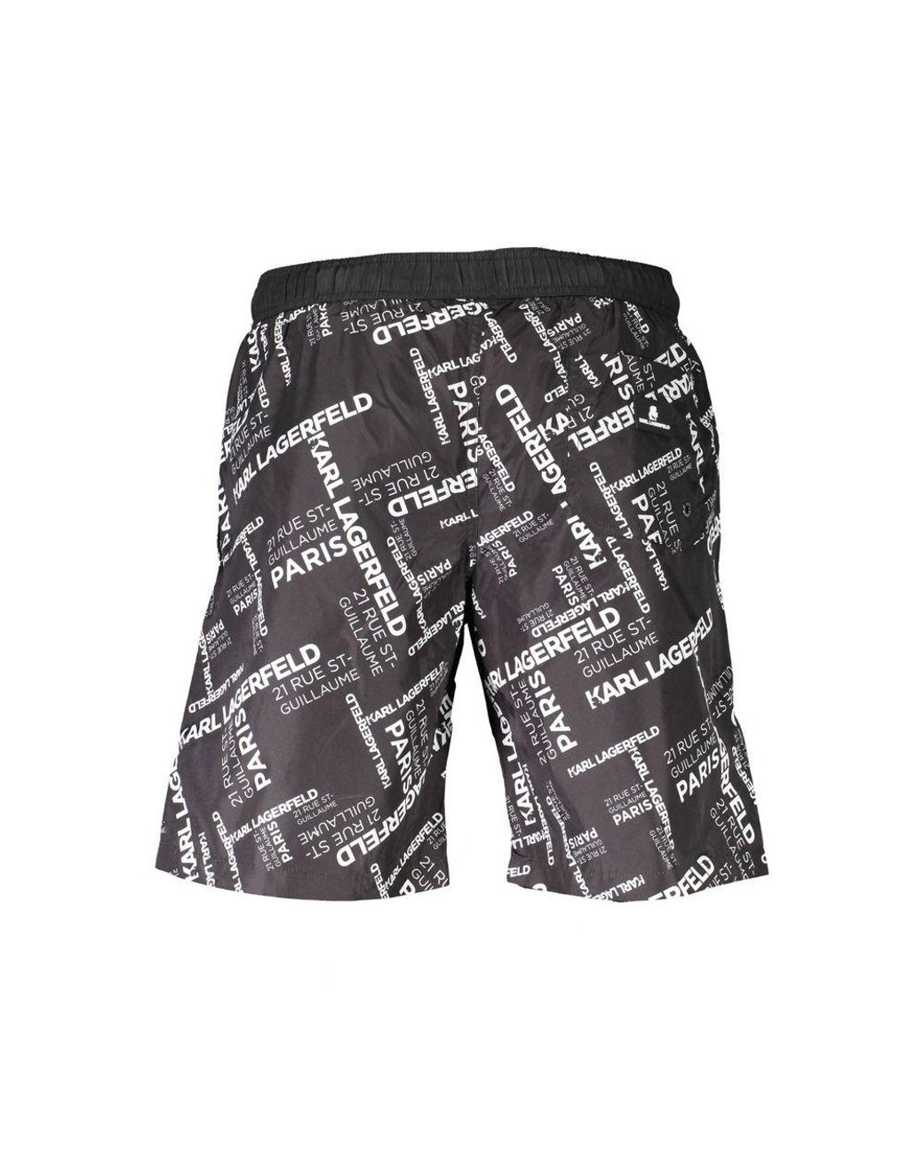 Karl Lagerfeld Nero Polyester Badkleding Boxer in het Gray voor heren
