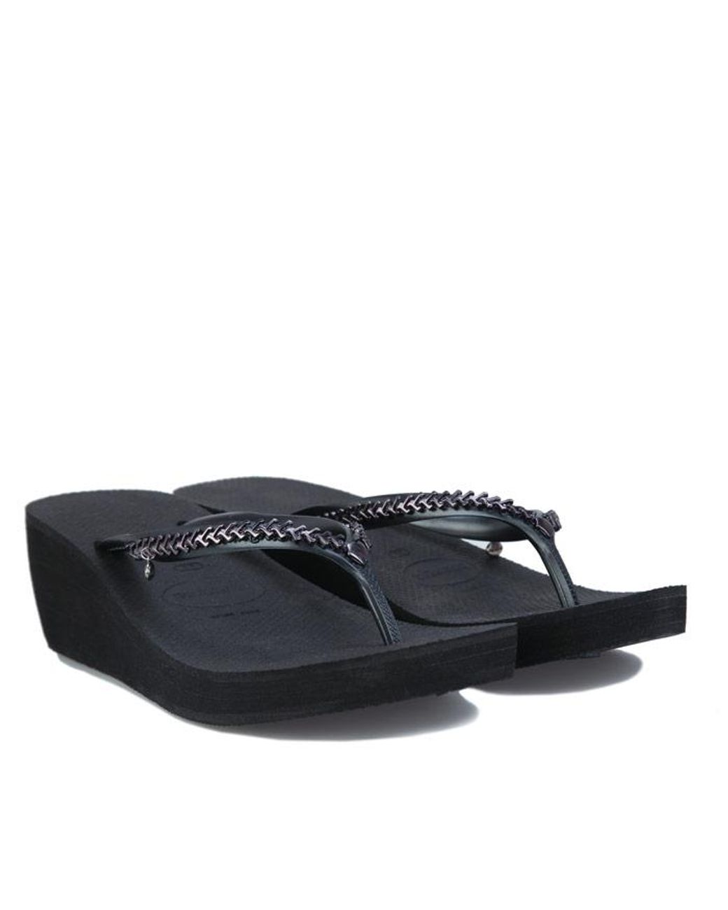 Havaianas Blue High Metal Grega Flip Flops
