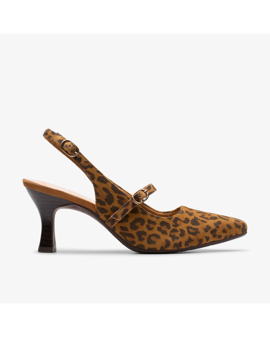 Clarks Kataleyna Ruby Panterprint Schoenen in het Brown