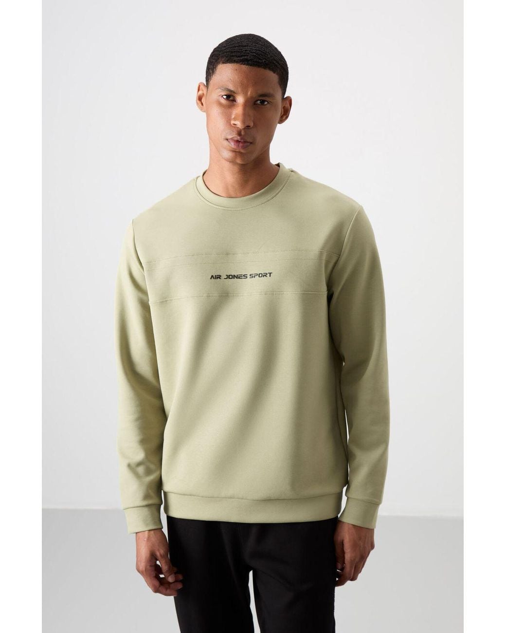TOMMY LIFE Natural Printed Fleece Sweatshirt And Pants Set for men