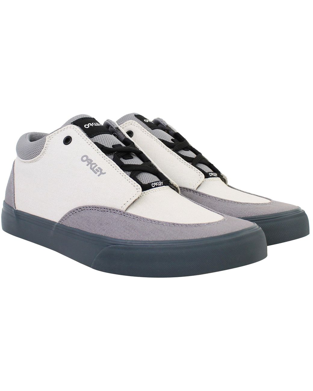 Oakley Gray Low-Top Vulcanised Trainers Canvas for men