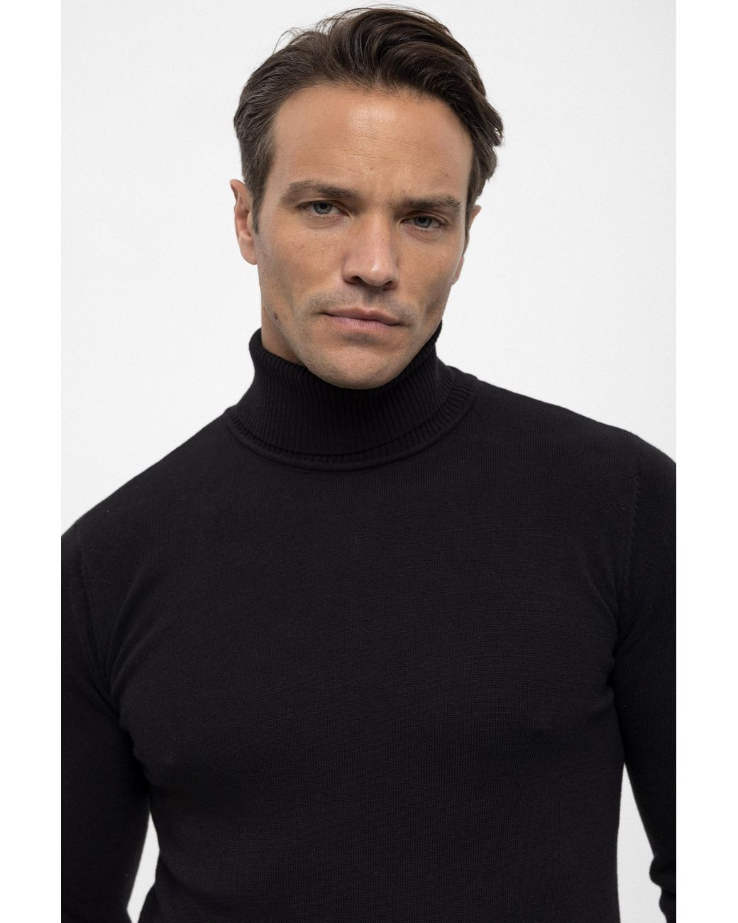 Felix Hardy Pullover Rollkragenpullover in Black für Herren