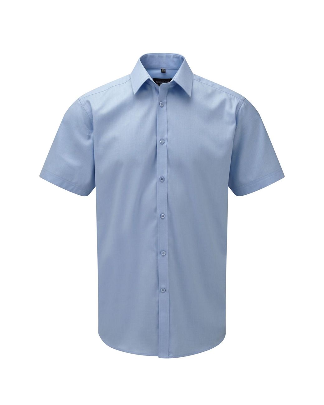 Russell Blue Collection Herringbone Short-Sleeved Shirt (Light) for men