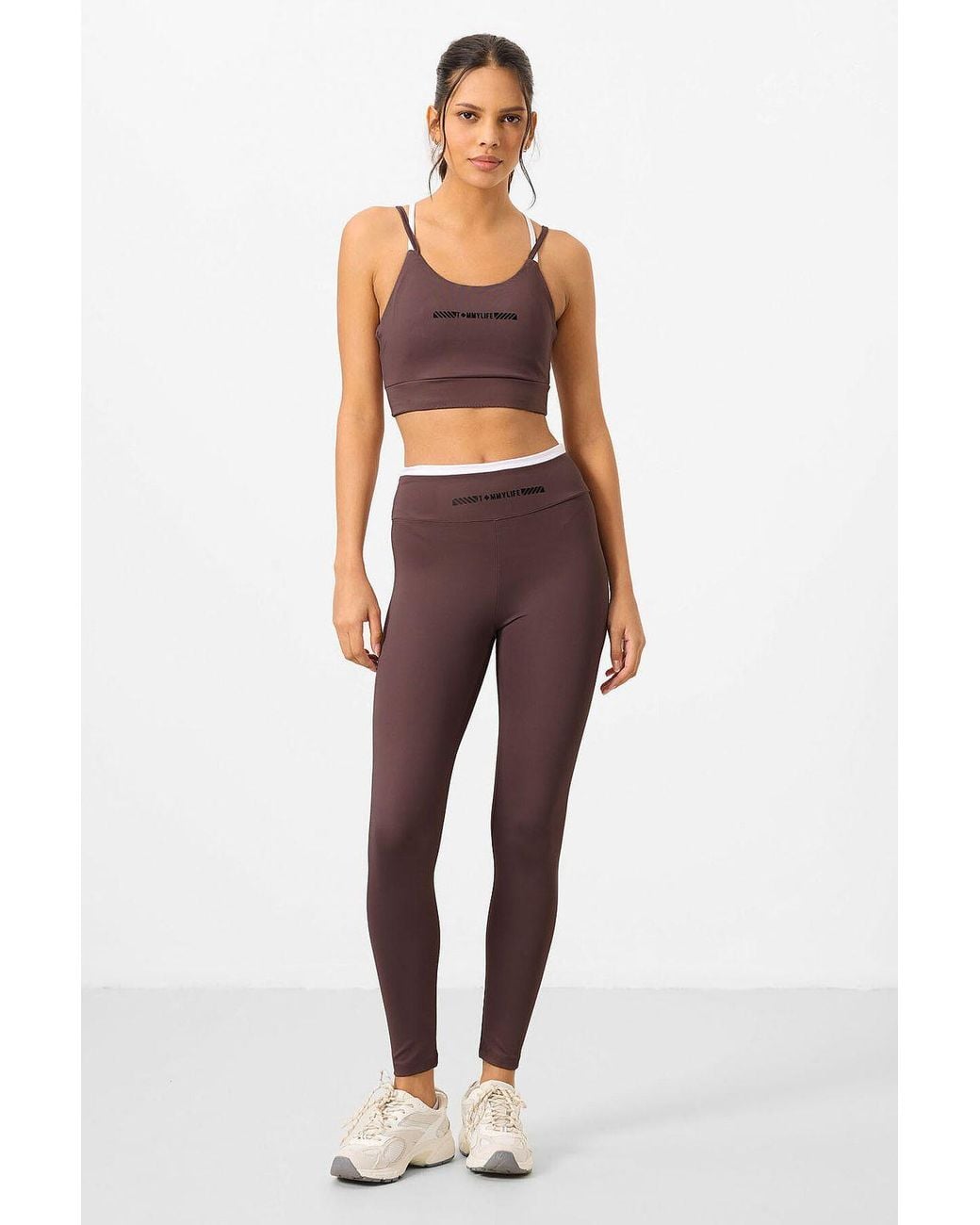 TOMMY LIFE Multicolor Strapless Slim-Fit Active Set
