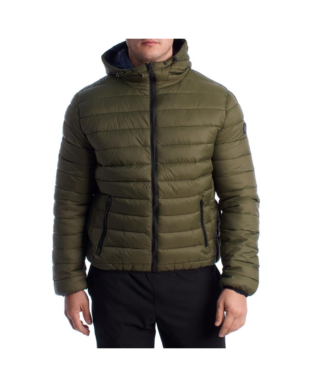 U.S. POLO ASSN. Green Padded Jacket With Hood Us40127020 for men