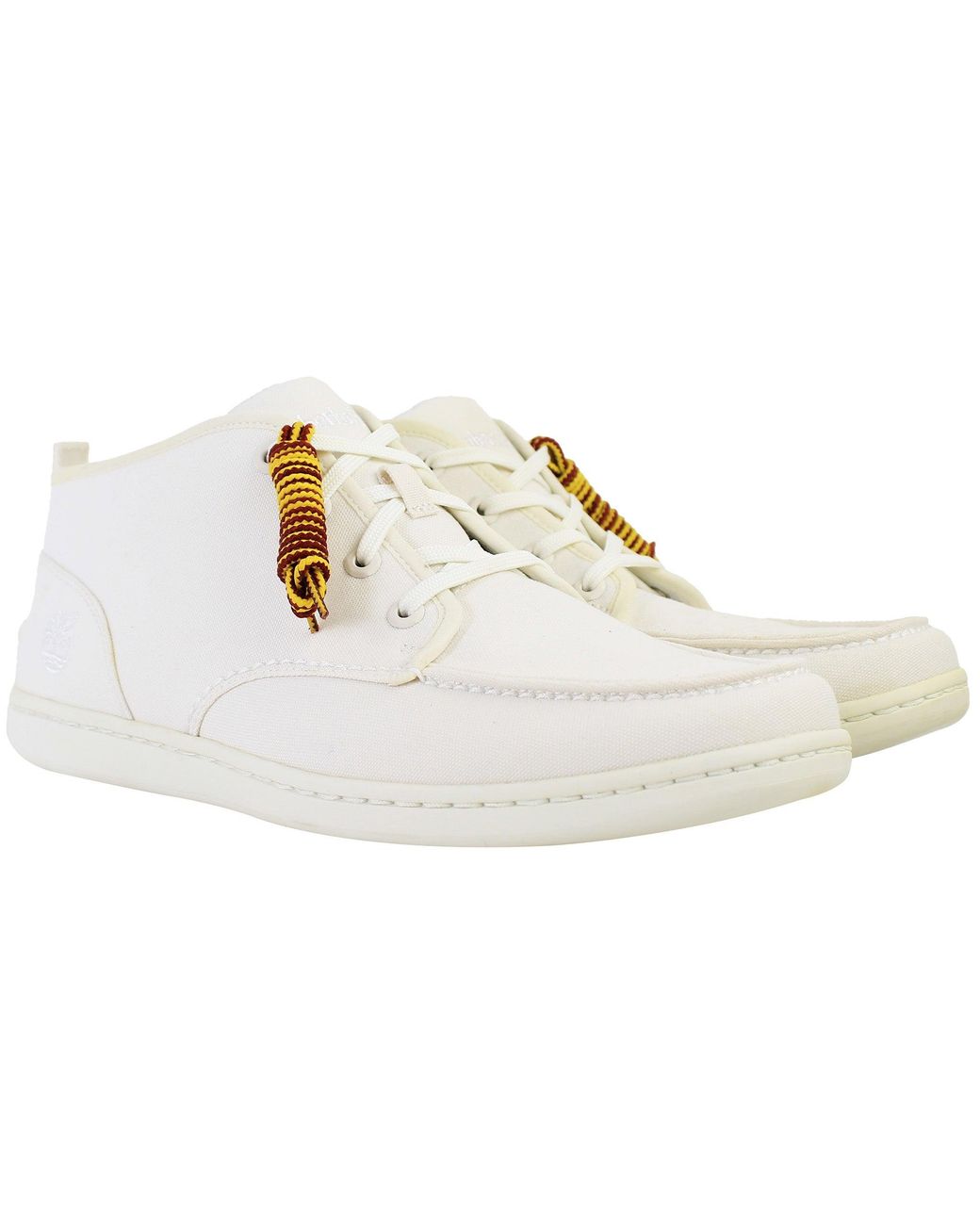 Timberland White Newmarket Plimsolls for men