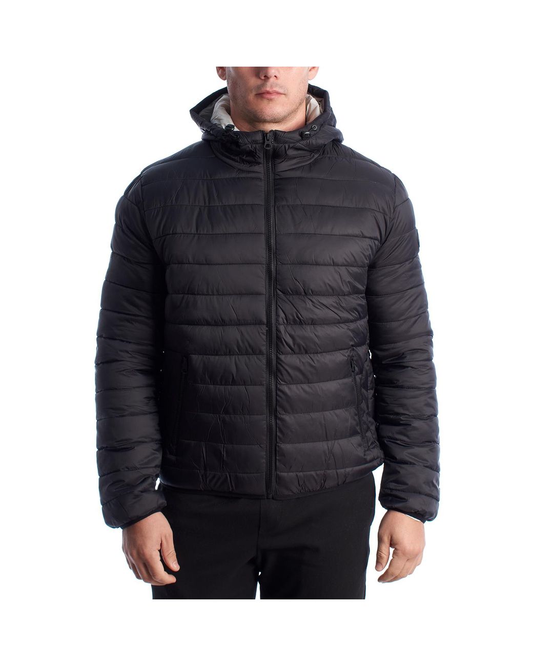 U.S. POLO ASSN. Blue Padded Jacket With Hood Us40127020 for men