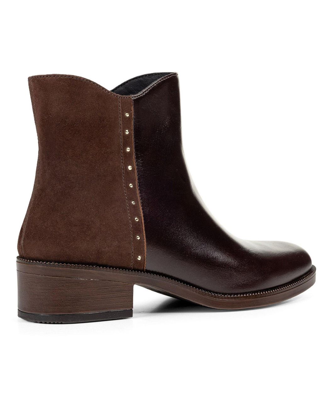 Geox Brown D Camexia Leather Dark Boots
