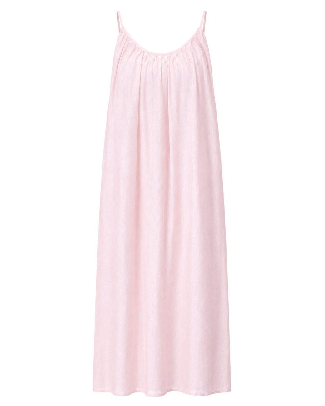 MixRay Pink Sleeveless A-Line Maxi Dress