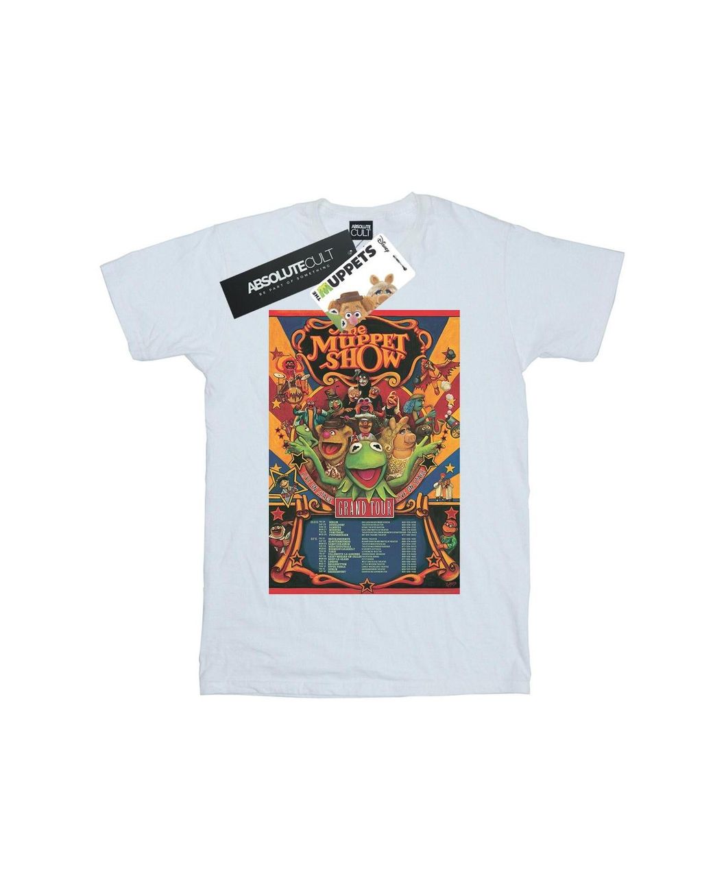 Disney Blue The Muppets The Muppet Show Poster T-Shirt for men