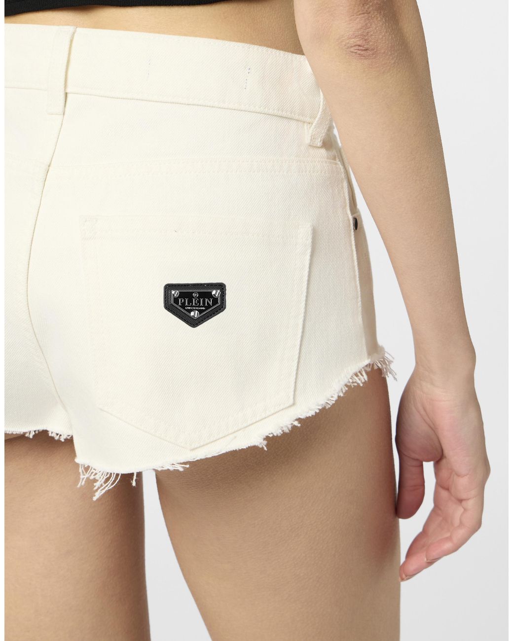 Philipp Plein Hotpants Basic in het Natural
