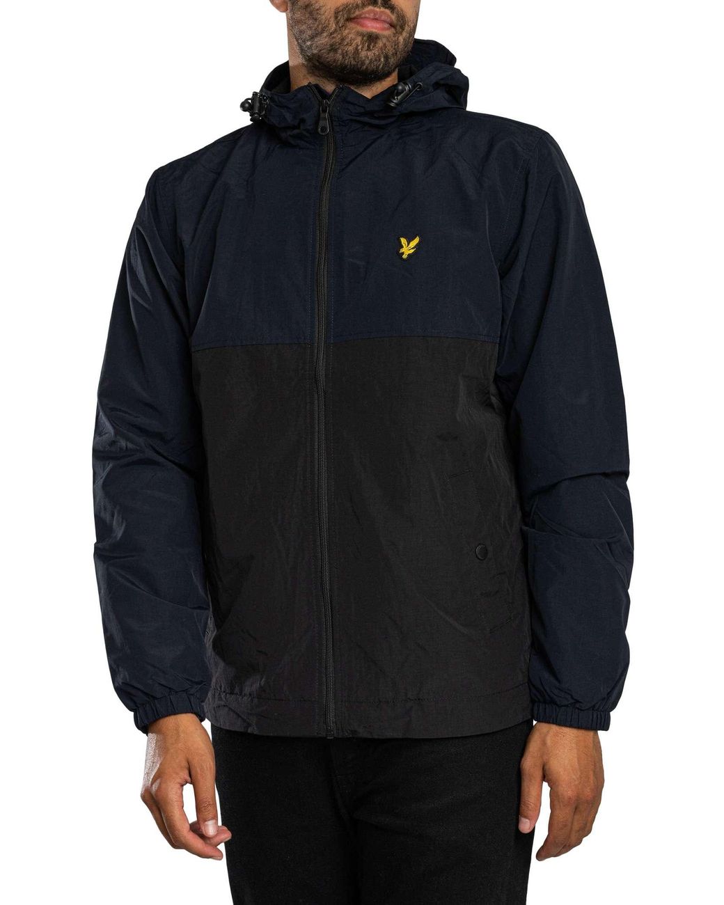 Lyle & Scott Blue Colourblock Zip Through Jacket for men