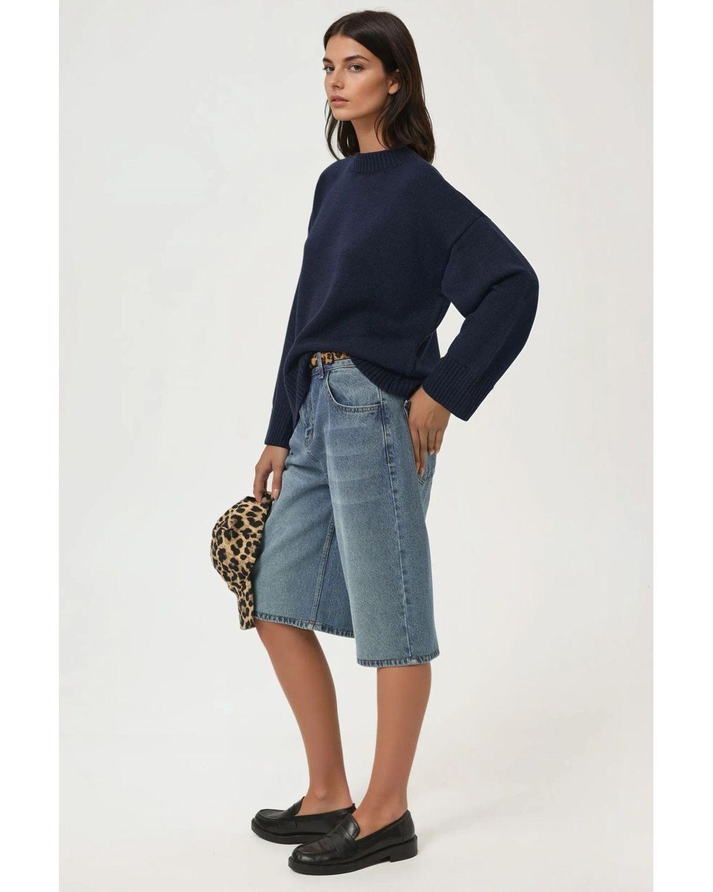 Hiccup Blue Crew Neck Cozy Sweater