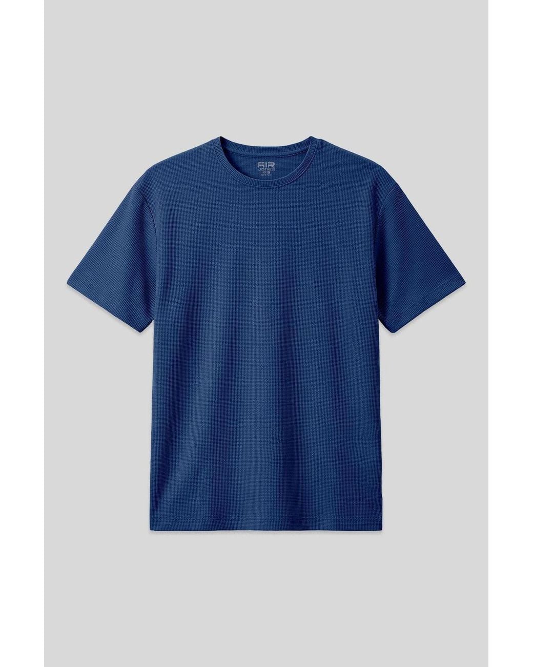 TOMMY LIFE Blue Oversized Crew Neck T-Shirt for men