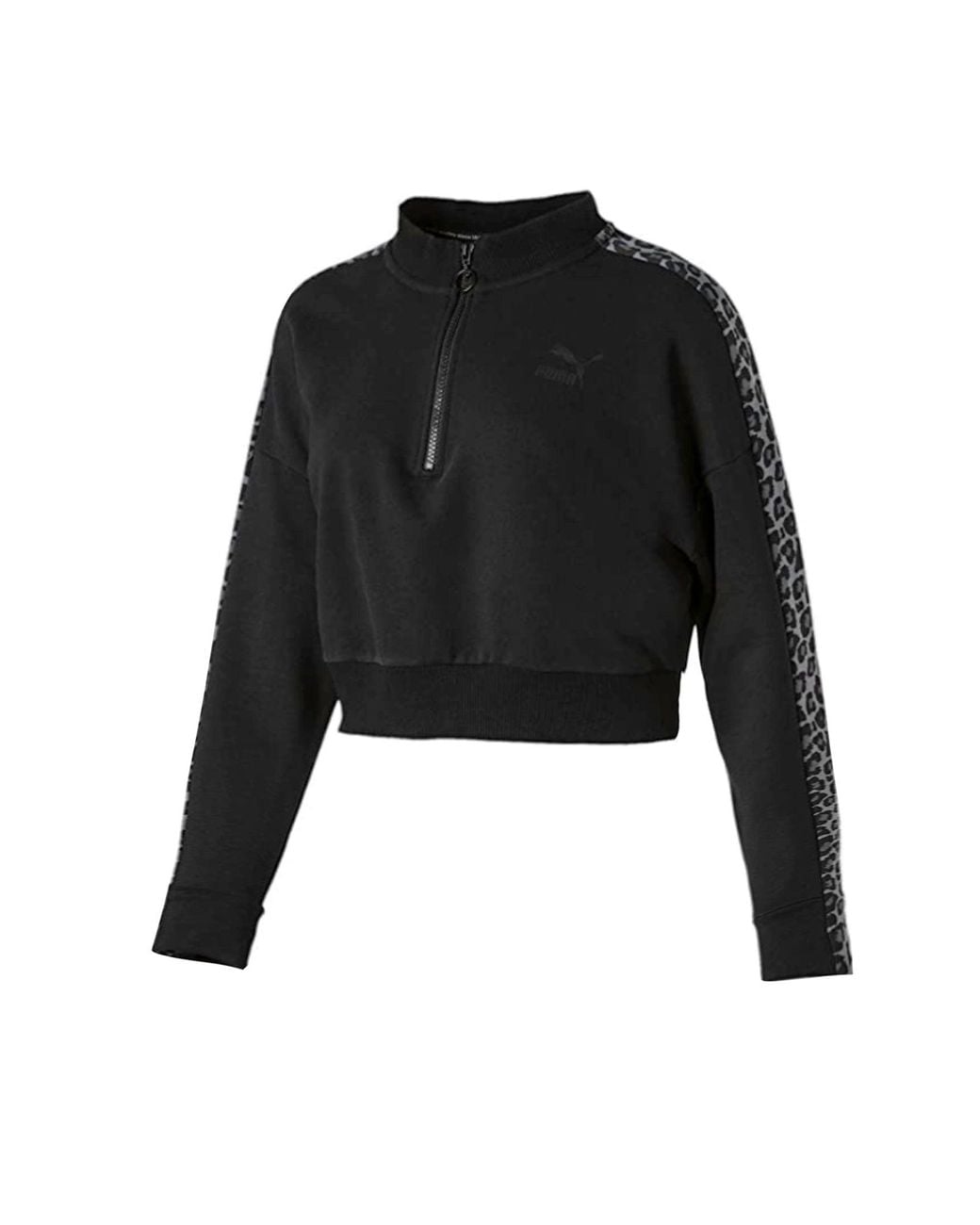 PUMA Black Wild Pack T7 Cropped Track Top Jacket 578468 01