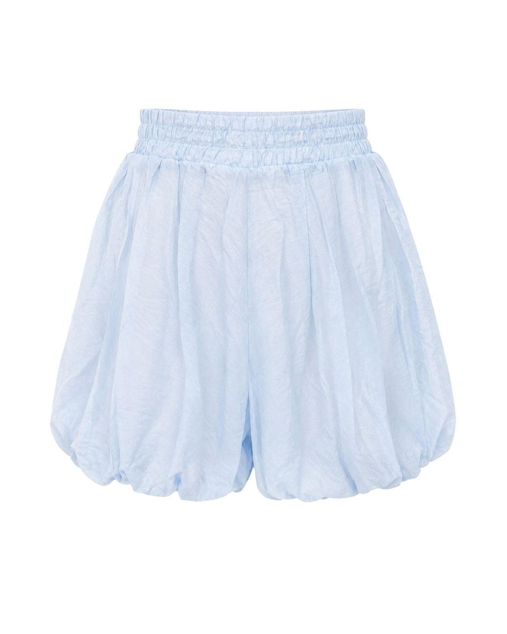 MixRay Blue High-Waist Mini Shorts