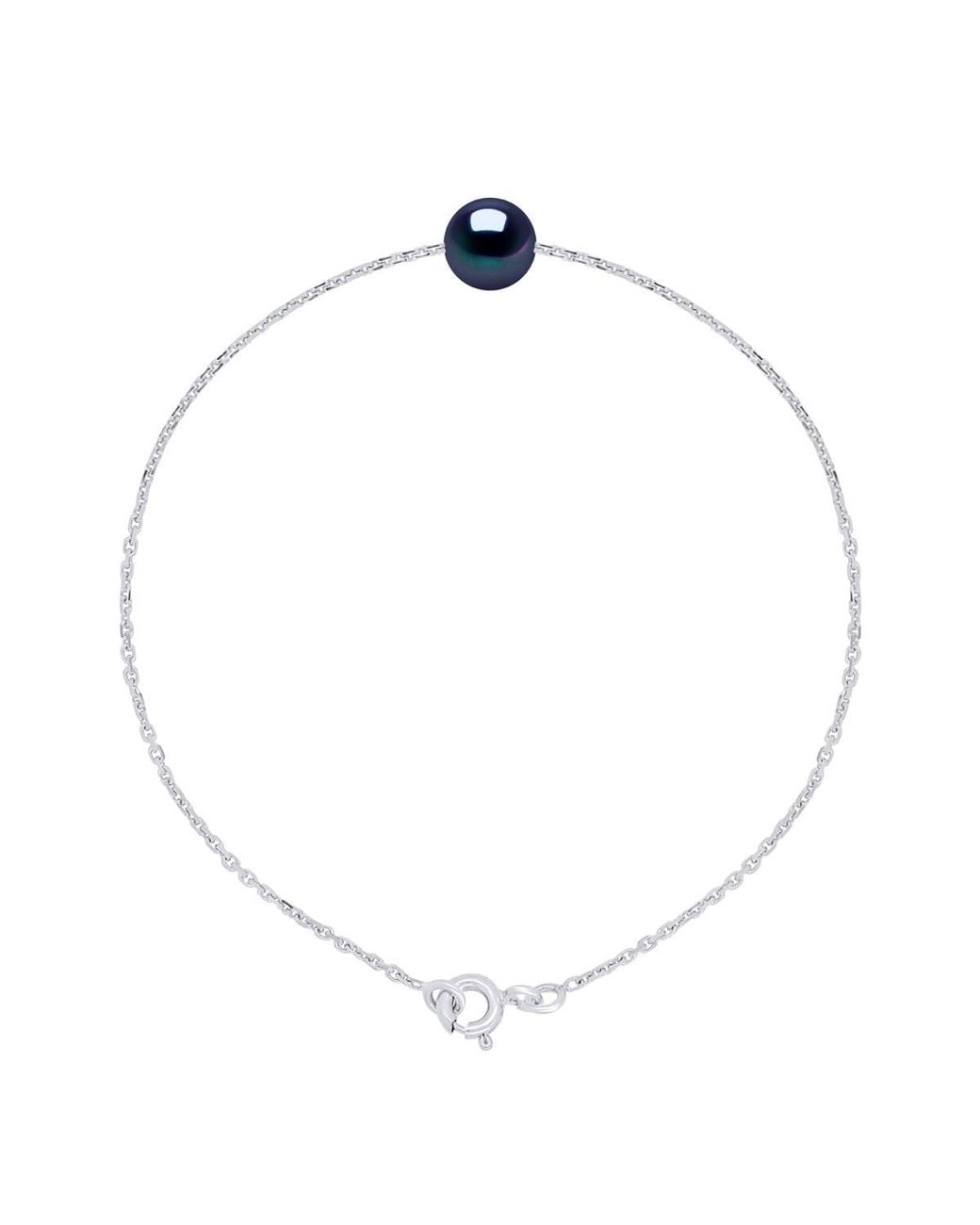 Ateliers Saint Germain White Bracelet Real Cultured Freshwater Pearl Round 7-8 Mm