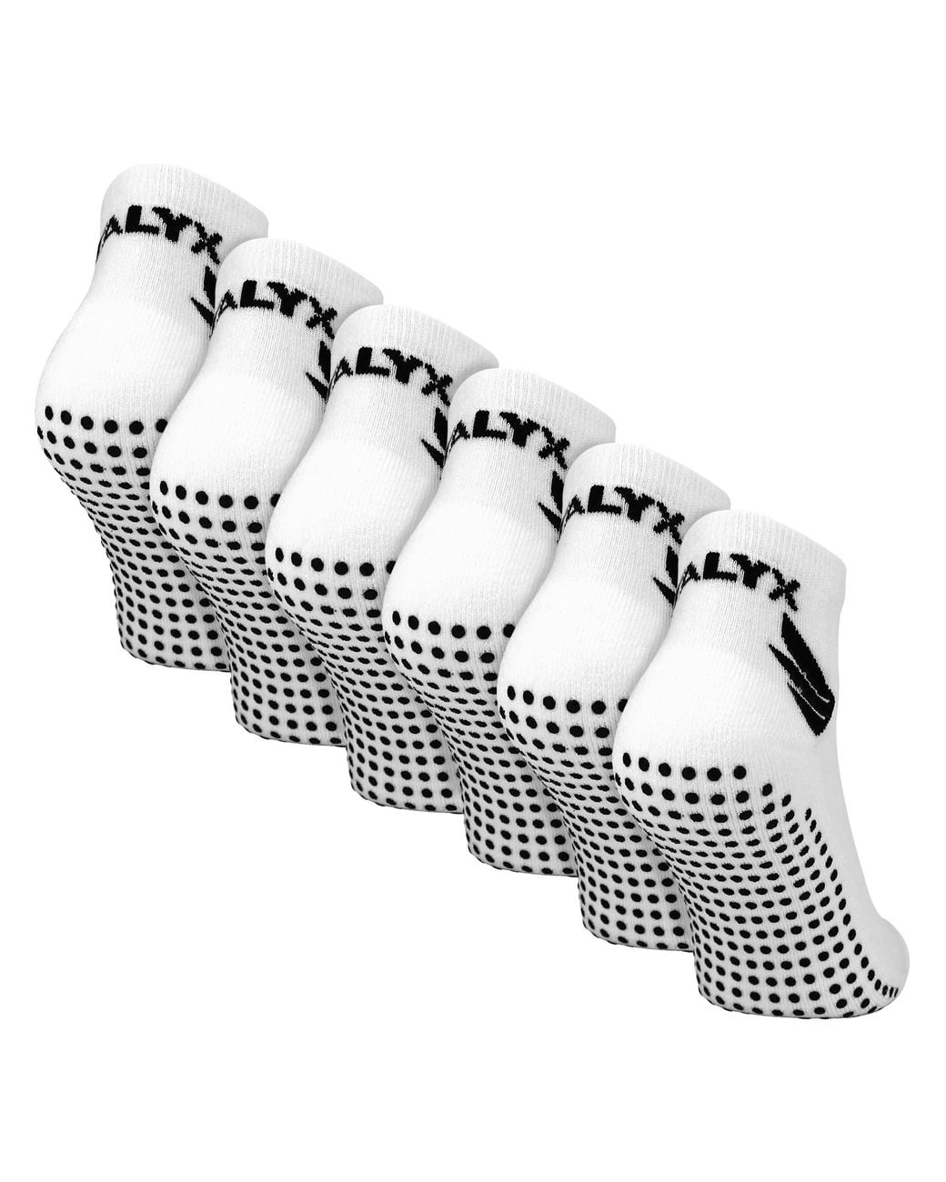 Talyx Metallic 6 Pack Bamboo Ankle Grip Socks for men