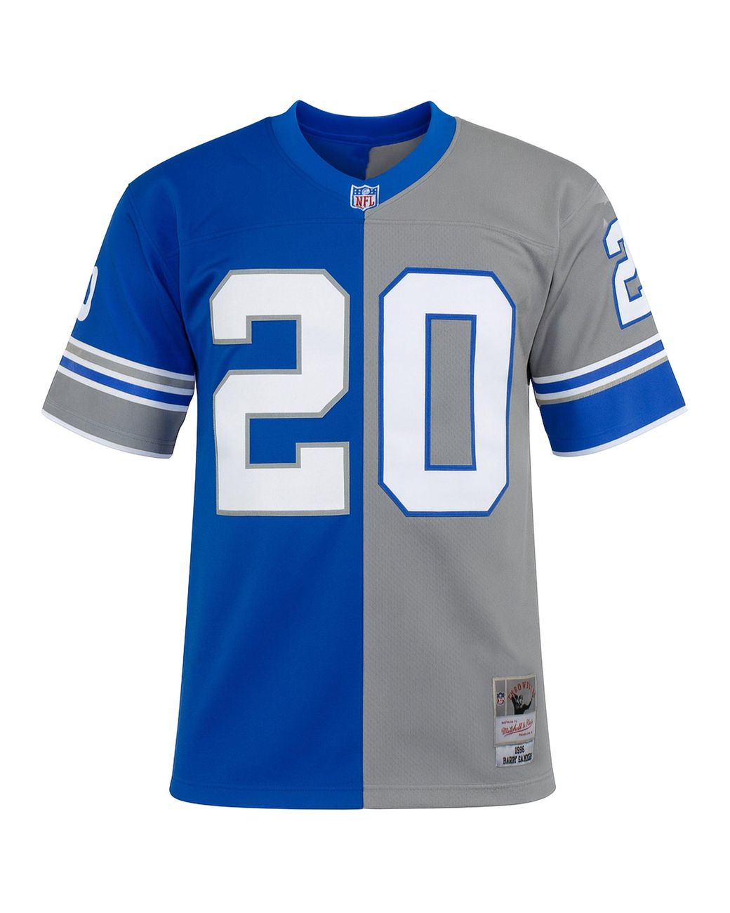 Mitchell & Ness Blue Nfl Detroit Lions 20 Sanders Split Legacy Jersey for men