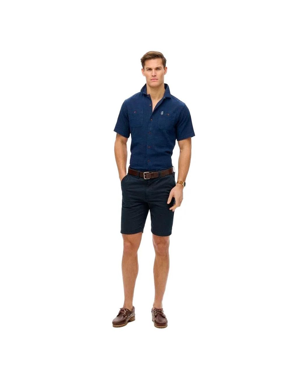 Superdry Merchant Overhemd Voor in het Blue voor heren