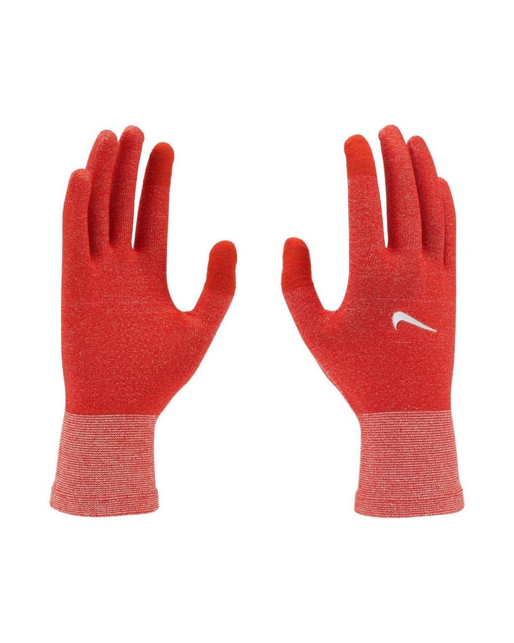 Nike Red Lightweight Knitted Running Gloves