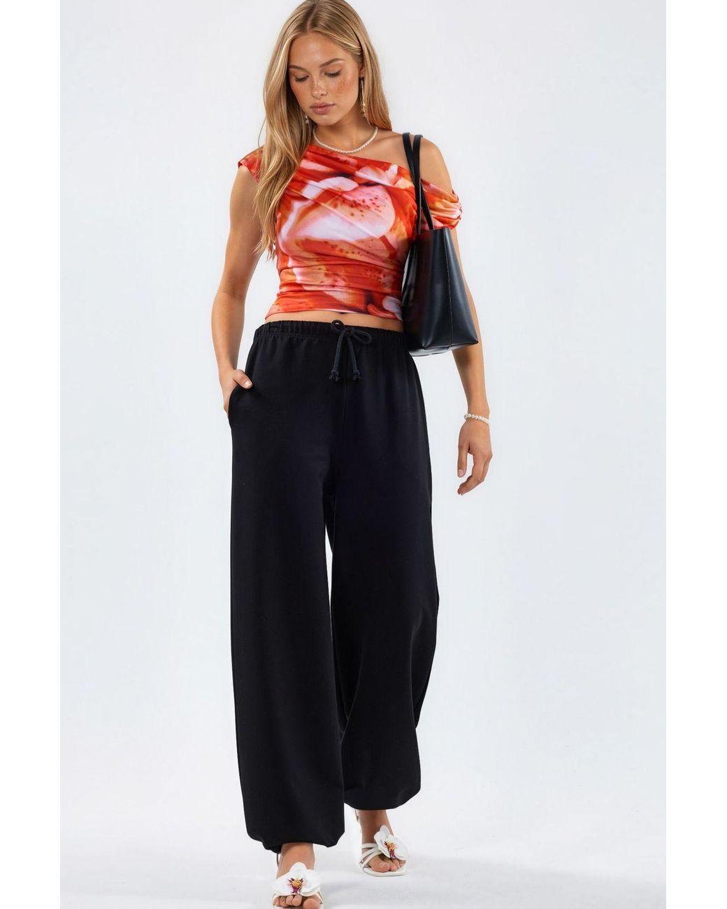 Busem Blue Cotton-Blend Straight-Leg Sweatpants