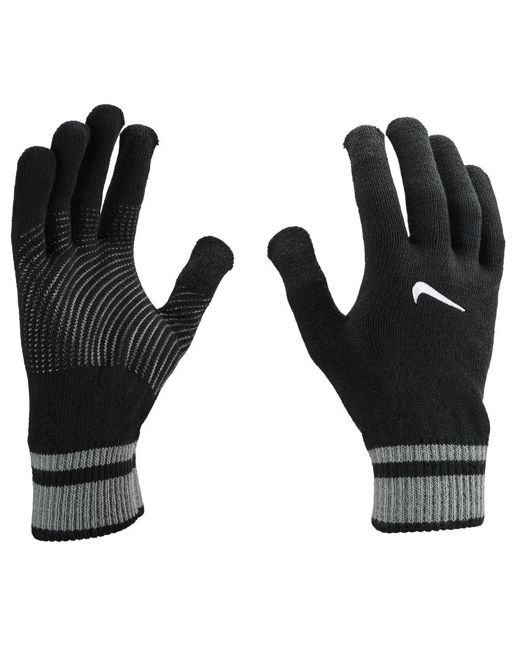 Nike Black Gripped Knitted Gloves