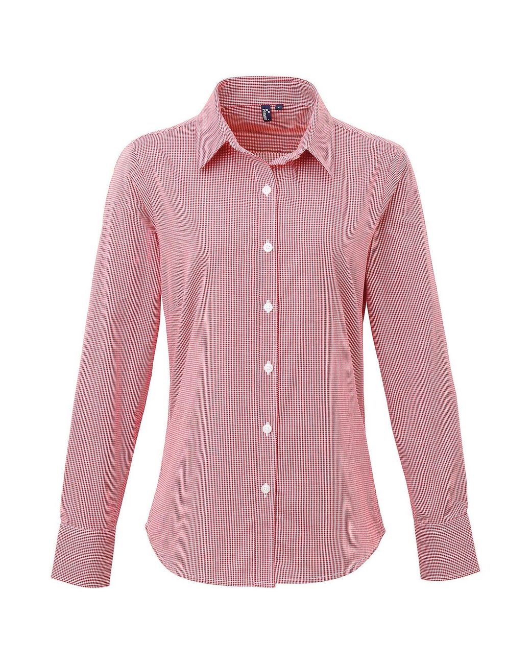 PREMIER Pink Ladies Gingham Long-Sleeved Shirt